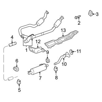 Ram OE - Exhaust System - Exhaust Components (4.7L)