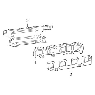 Ram OE - Exhaust System - Manifold (Big Horn / Express / Laramie / Laramie Longhorn / Outdoorsman / SLT / Sport / ST / Tradesman / Tradesman HD 5.7L)