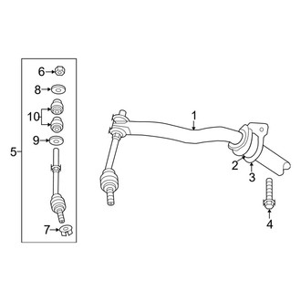 Ram OE - Front Suspension - Stabilizer Bar & Components