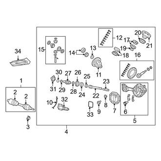 Ram OE - Front Suspension - Front Axle & Carrier (4WD)