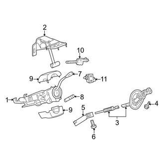 Ram OE - Steering Column - Shroud, Switches & Levers