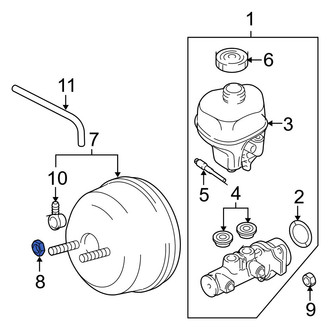 Ram OE - Front Power Brake Booster Nut