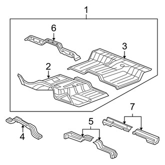 Ram OE - Cab - Floor (Regular Cab), (1500 Express / Outdoorsman / SLT / Sport / ST / Tradesman / Tradesman HD Regular Cab)