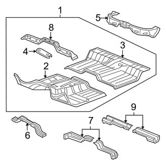 Ram OE - Cab - Floor (Big Horn / Express / Laramie / Outdoorsman / SLT / Sport / ST / Tradesman Quad Cab)
