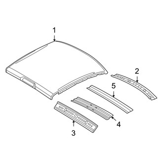 Ram OE - Cab - Roof & Components (1500 Big Horn / Express / Laramie / Laramie Longhorn / Outdoorsman / SLT / Sport / ST / Tradesman Crew Cab)
