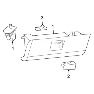 Ram OE - Instrument Panel - Glove Box (1500)