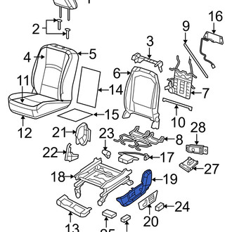 Ram OE - Right Inner Seat Trim Panel
