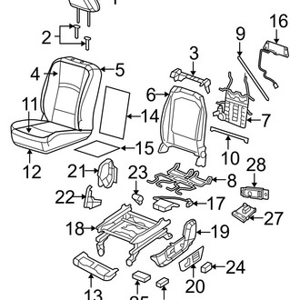 Ram OE - Seats & Tracks - Front Seat Components (Bucket Seats)