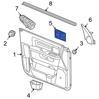 Ram OE - Rear Left Interior Door Handle Trim