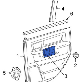Ram OE - Rear Left Interior Door Handle Trim