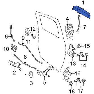 Ram OE - Rear Left Outer Exterior Door Handle