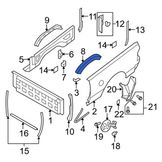 Ram OE - Rear Left Outer Wheel Housing Side Panel