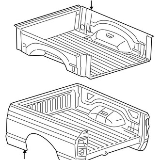Ram OE - Pick Up Box - Box Assembly (8' Bed), (1500)