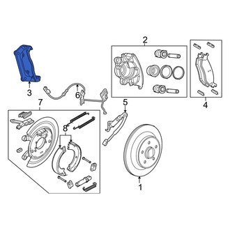 Ram OE - Rear Disc Brake Caliper Bracket