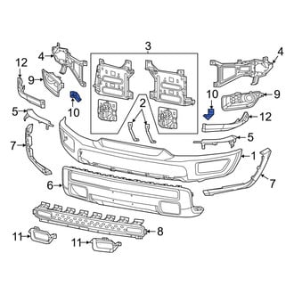 Ram OE - Fog Light Trim Bracket