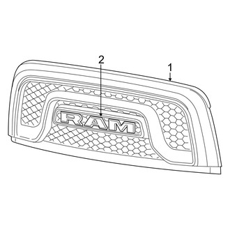 Ram OE - Grille & Components (Design), (Rebel)
