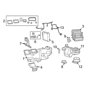 Ram OE - Air Conditioner & Heater - Evaporator & Heater Components