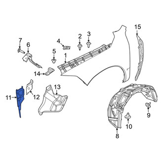 Ram OE - Front Forward Fender Liner Extension