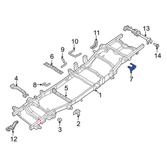 Ram OE - Right Suspension Shock Absorber Bracket