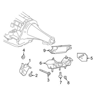 Ram OE - Engine & Transmission Mounting (1500 RWD 4.7L)