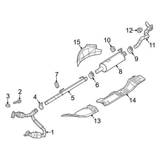 Ram OE - Exhaust System - Exhaust Components (Single Exhaust), (1500 5.7L)