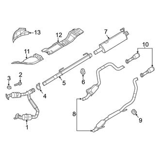 Ram OE - Exhaust System - Exhaust Components (Dual Exhaust), (1500 5.7L)