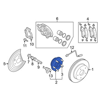 Ram OE - Front Wheel Bearing and Hub Assembly