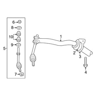 Ram OE - Front Suspension - Stabilizer Bar & Components