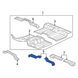 Ram OE - Right Floor Pan Crossmember