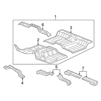 Ram OE - Cab - Floor (Regular Cab), (1500)