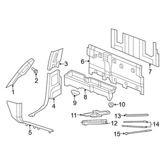 Ram OE - Cab - Interior Trim (Pillars & Floor), (1500)
