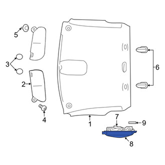 Ram OE - Left Dome Light Lens