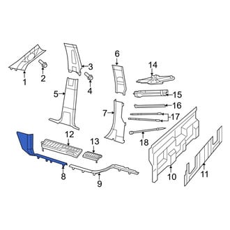 Ram OE - Left Door Sill Plate