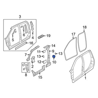 Ram OE - Right Body B-Pillar Baffle Plate