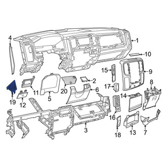 Ram OE - Front Center Speaker Cover
