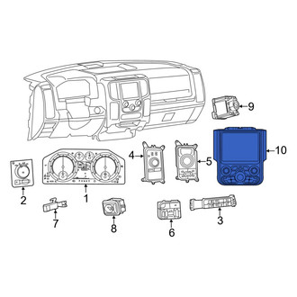 Ram OE - HVAC Temperature Control Panel