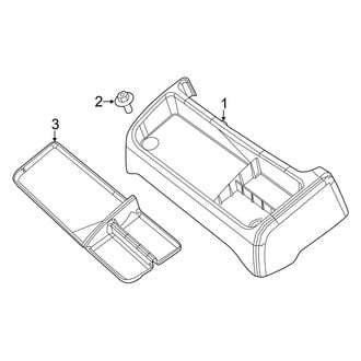 Ram OE - Center Console (Bench Seat), (1500)