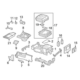 Ram OE - Center Console (Full Console), (1500 Regular Cab / Quad Cab / Crew Cab)