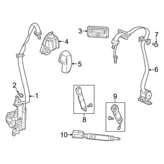 Ram OE - Restraint Systems - Front Seat Belts (1500 Regular Cab / Quad Cab / Crew Cab)