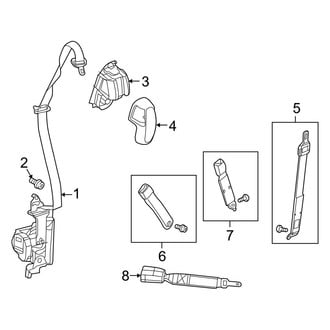 Ram OE - Restraint Systems - Front Seat Belts (1500 Regular Cab / Quad Cab / Crew Cab)