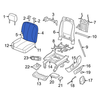 Ram OE - Front Left Seat Back Cushion Cover
