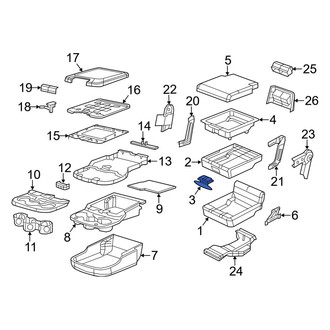 Ram OE - Front Center Console Latch