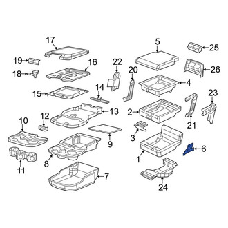 Ram OE - Front Right Console Hinge