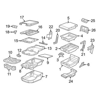 Ram OE - Seats & Tracks - Front Seat Components (20% Seat), (1500)