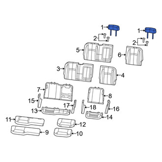 Ram OE - Rear Center Headrest
