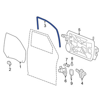 Ram OE - Front Left Window Channel