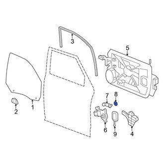 Ram OE - Front Window Crank Handle Cover