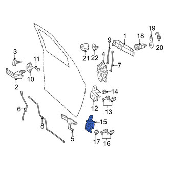Ram OE - Front Right Lower Door Hinge