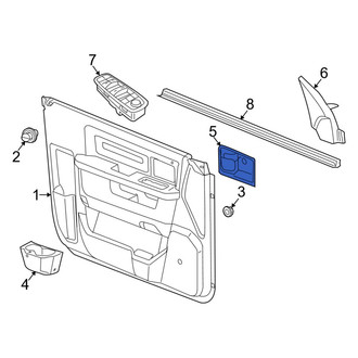 Ram OE - Front Left Interior Door Handle Trim