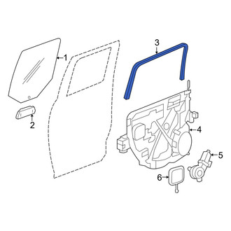 Ram OE - Rear Right Window Channel